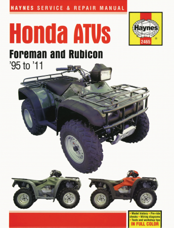 *REPARATIONSMANUAL HAYNES ATV HONDA FOREMAN AND RUBICON ATVS (95 - 11) 49-330-12