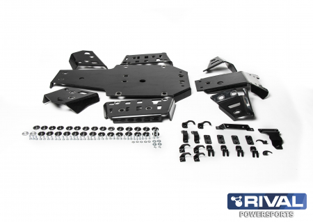 PLASTIC SKID PLATE FULL SET YAMAHA GRIZZLY 700 2016- 72-2-7158-1