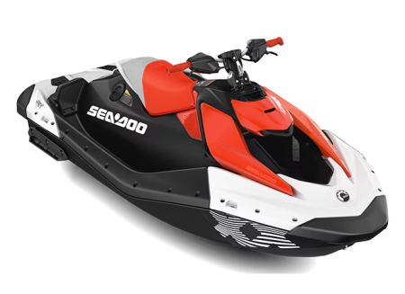 SEA-DOO SPARK 1UP TRIXX WHITE / DRAGON RED 2025 00067SE00