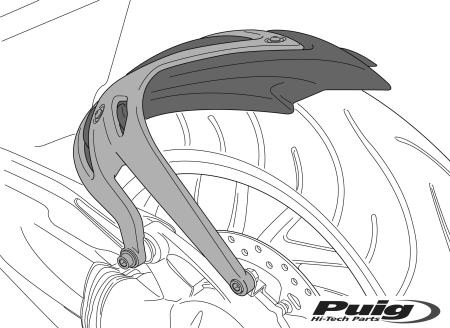 PUIG REAR HUGGER HONDA AFRICA TWIN/SPORTS ADVE C/MATT B 33-22260J