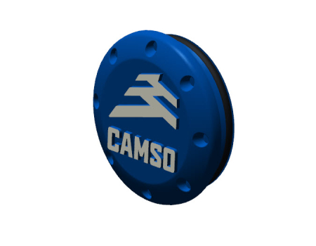 CAMSO NEW HUB AXLE CAP BLUE 742-1017-00-7081