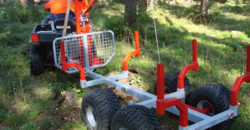KRANMAN METSÄVAUNUI KP1110. VAIJERIKUORMAAJA, HYDRAULIAGGREGAATTI, TUKIJAL